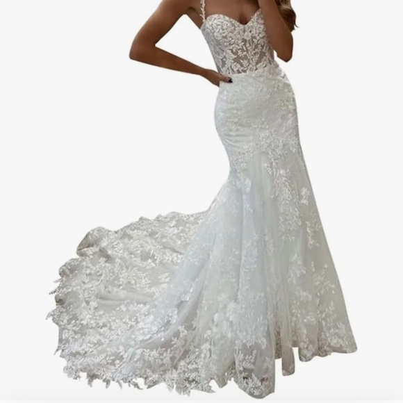 Mermaid Wedding Dress - Picture 1 of 14